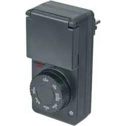 Zeitschaltuhr mit Dämmerungssensor DDT IP44 anthrazit