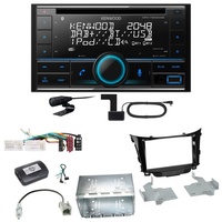 Kenwood DPX-7300DAB Bluetooth DAB CD USB Einbauset für Hyundai i30 GD GDH