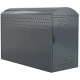 Brb Bikebox Fahrradgarage Stahlblech Verzinkt/kunststoffbeschichtet, Bogendach, Zylinderschloss, Bxtxh 850x2050x1350 Mm, Erweiterbar