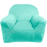 LULANDO Kindersessel Plush MINKY Babysessel Kindercouch Mini Sessel Kindermöbel für Spielzimmer und Kinderzimmer. Standard 100 von Öko Tex. Farbe: Mint