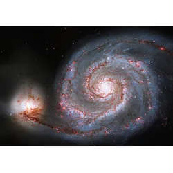 Fototapete PAPERMOON "PLANETEN-ERDE GALAXIE MILCH STRAßE WELTALL UNIVERSUM", bunt, B:4,00m L:2,60m, Vlies, Tapeten