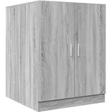 vidaXL Waschmaschinenschrank 71 x 71,5 x 91,5 cm Grau Holz