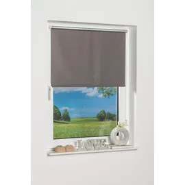K-HOME Klemmfix-Minirollo 95 x 200 cm Verdunkelung grau