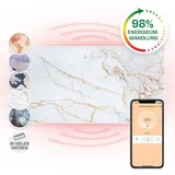Klarstein Wonderwall Air Art Smart Infrarotheizung 120x60cm 700W Wandinstallation App-Steuerung Marmor i Mehrfarbig