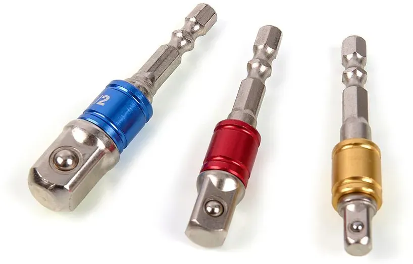 HBM Professional 3 Stück Bit - Cap Adapter Set mit HEX Anschluss