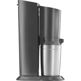 Sodastream Crystal 3.0 schwarz + 1 Glaskaraffe + Zylinder