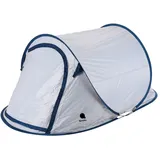 Pop Up Wurf Zelt 2 Personen 220cm - silber - Camping Festival Automatik Trekking