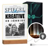 Maverton beleuchteter LED-Rahmen - personalisiertes Acryl Glasbild mit Foto - Fotorahmen mit LED-Beleuchtung - LED Acrylglas Fotogeschenk für Frau Mann Paar - Größe: L/XL - Spigel