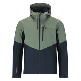 Whistler Softshelljacke "RODNEY", Herren, Gr. L, grün (grün, blau), 100% Polyester, mehrfarbig, unifarben, normal, ohne Ausschnitt, Jacken Softshelljacke, mit wind- und wasserdichter Membran
