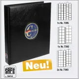 MÜNZALBUM-Deutschland-Euro-PREMIUM-3D-Plakette SAFE-5414 + 4 Münzhüllen Mix