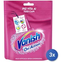 3x Vanish Fleckentferner Stoffe Staub 300 Gramm Pink Oxy Made IN Italy