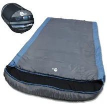 your GEAR yourGEAR Schlafsack Ostria Duo -3°C 2 Mann Deckenschlafsack 230x160 cm - Sommerschlafsack & Camping Decke mit Kissenfach - Komfort +13 °C/Extrem -3 °C