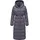 Ragwear Damen Wintermantel Warmer atmungsaktiver und wasserdichter Steppmantel lang mit angesagtem Hahnentritt Muster mit Kapuze Niara Long Print YOUMODO Lavender Gr. M - M