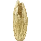 Kare DESIGN Vase Feathers 80 cm Polyresin Gold S (Small)