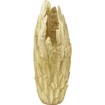 Kare DESIGN Vase Feathers 80 cm Polyresin Gold S (Small)
