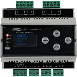 Showtec LED Dim-8 HV - DIN-Schiene