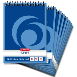 Herlitz Notizblock A7 kariert/lininiert
