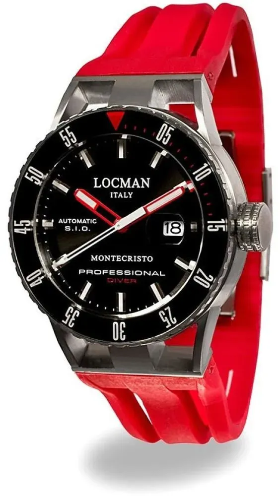 Locman Montecristo Mens 051300KRBKNKSIR Automatic Watch