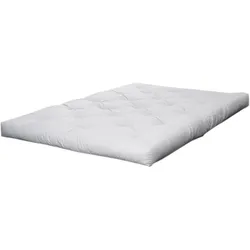 Futonmatratze KARUP DESIGN "TRIPLE LATEX 200X200", weiß, B:180cm L:200cm, Obermaterial: 100% Baumwolle, Matratzen, Matratze aus Baumwolle und Wolle mit einem Kern aus Latexschaum
