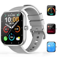 Smartwatch Herren Damen (Anrufe annehmen/tätigen), 1.83" HD Touchscreen Smartwatch, 110+ Sportmodi Fitness Tracker mit Herzfrequenz/Schlafmonitor, IP68 Wasserdicht Fitnessuhr für Android iOS-Silber