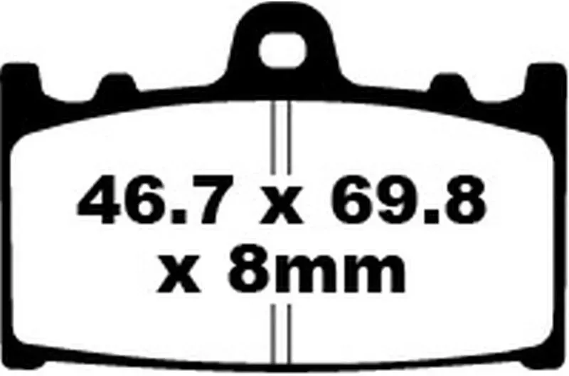 Blackstuff Bremsbeläge FA158 für HUSABERG VERTEMATI Kawasaki Suzuki BEHRINGER AFTERMARKET CALIPER MO