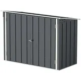 Duramax Fahrradgarage 2x1m aus Metall in Grau