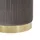 Beliani Pouf 2er Set Samtstoff 0 x 0 x 0 cm Grau/Gold