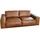 KAWOLA Sofa BODHI 3-Sitzer Leder, hellbraun