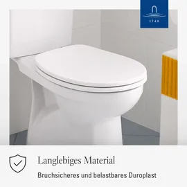 Villeroy & Boch O.novo WC-Sitz 88236101 Weiß Alpin