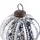 Beliani Weihnachtskugel 6er Set Glas Silber