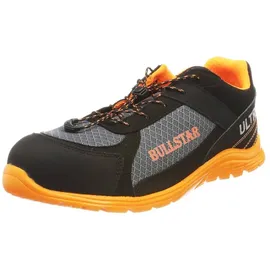 BULLSTAR Sicherheitsschuh ULTRA S1PS (Farbe schwarz/orange, Größe 43,