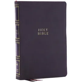 Thomas Nelson NKJV, Compact Center-Column Reference Bible, Gray Leathersoft, Red Letter, Comfort Print: New King James Version, Gray, Leathersoft, Compact Center-Column Reference, Red Letter, Comfort Print