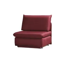 Sofa.de Schlafsessel Etta Stoff 88 x 88 x 96 cm Rot mit Schlaffunktion
