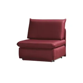 Sofa.de Schlafsessel Etta Stoff 88 x 88 x 96 cm Rot mit Schlaffunktion