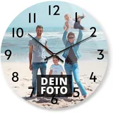 PhotoFancy® - XXL Uhr mit Foto Bedrucken - Fotouhr aus Acrylglas - Wanduhr mit eigenem Motiv selbst gestalten
