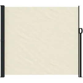 furnicato Seitenmarkise 180 x 600 cm Creme Polyester