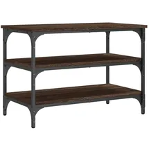 vidaXL Schuhbank 70 x 38,5 x 49 cm braun / braun