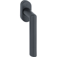 HOPPE 12034065 Fenstergriff Amsterdam, Vierkantstift 7 x 37 mm, Edelstahl schwarz matt