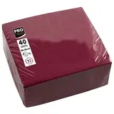 ProNappe Servietten bordeaux 2-lagig 38,0 x 38,0 cm, 40 St.