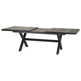 Siena Garden Garten-Essgruppe SIENA GARDEN "Corido", grau (antharzit, grau, grau, anthrazit), Aluminium, Sitzmöbel-Sets, Aluminium, verstellbar, ausziehbar, geeignet für 6 bis 8 Personen