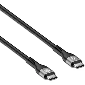 Manhattan USB-C 2,00 m Schwarz