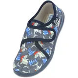 Beck Jungen Haie Hausschuh, Blau, 32 EU