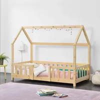 [en.casa] Kinderbett Sisimiut 70x140 cm Holzfarben