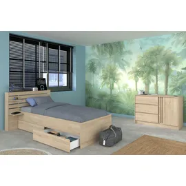 Parisot Jugendzimmer-Set PARISOT "Parisot Escale 11", braun, ohne Matratze, B/H: 90cm x 200cm, Schlafzimmermöbel-Sets