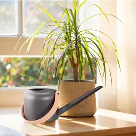Relaxdays Gießkanne Zimmerpflanzen 1,7 l grau