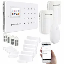 VisorTech GSM-Alarmanlage mit Funk- & Handynetz-Anbindung XMD-4400.pro 14 St.