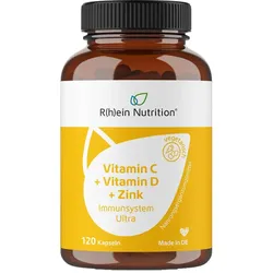 Vitamin C + Vitamin D + Zink Immunsystem Ultra