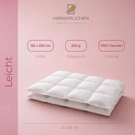 HANSKRUCHEN GmbH Hanskruchen, Rubin (620 g, Daune, 155 x 220 cm)