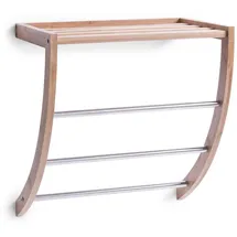 Zeller Present Handtuchhalter in braun - B/H/T ca. 24,00x40,00x38,00