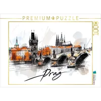 Calvendo Puzzle Prag 1000 Teile Lege-Größe 64x48cm Foto-Puzzle für